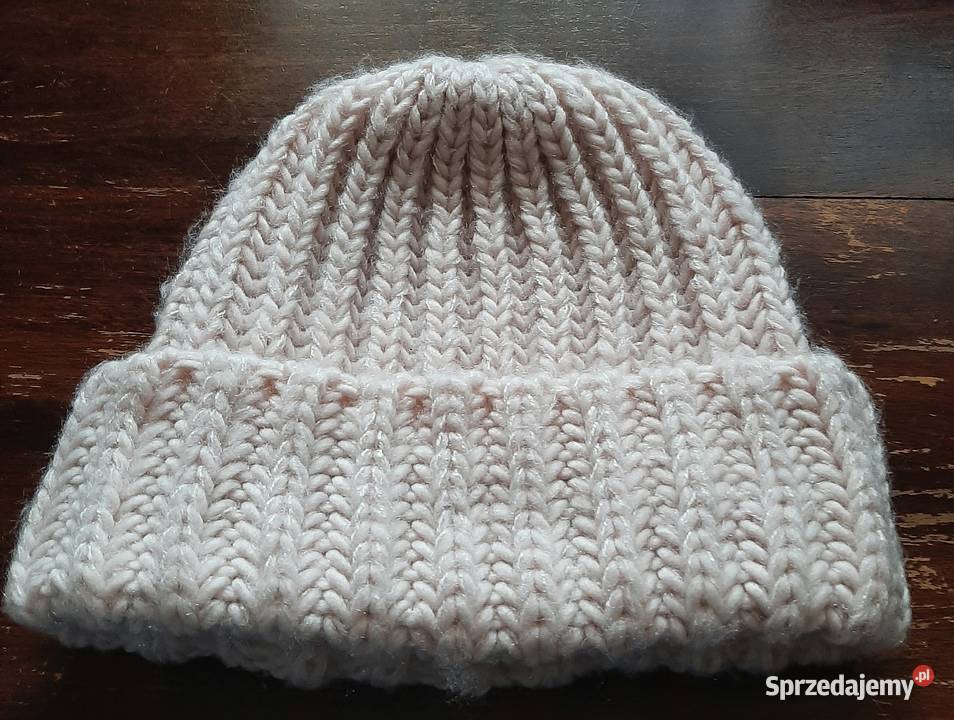 Zimowa czapka marki Zara w kolorze różowym mazowieckie Warszawa