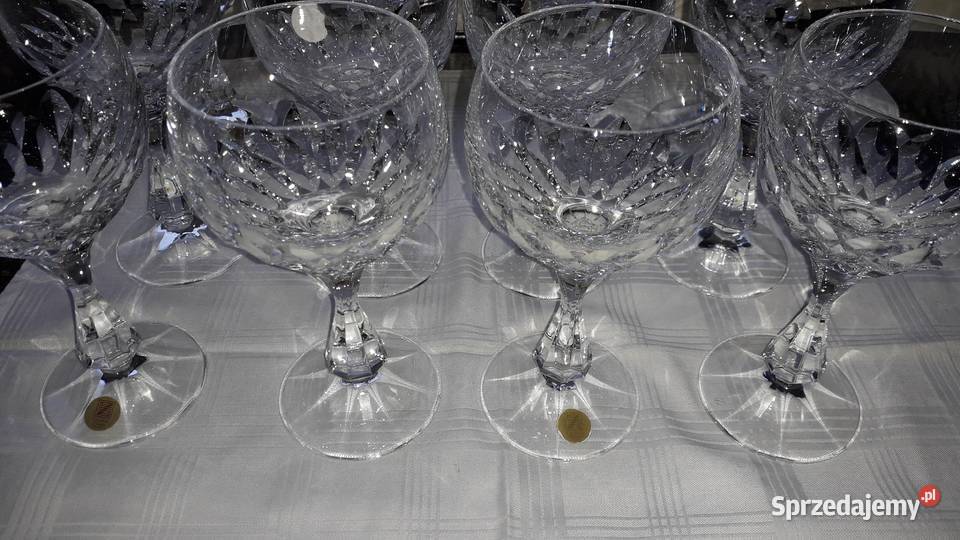 Zwiesel kryształowe kieliszki do wina 12szt sygnowane piękne