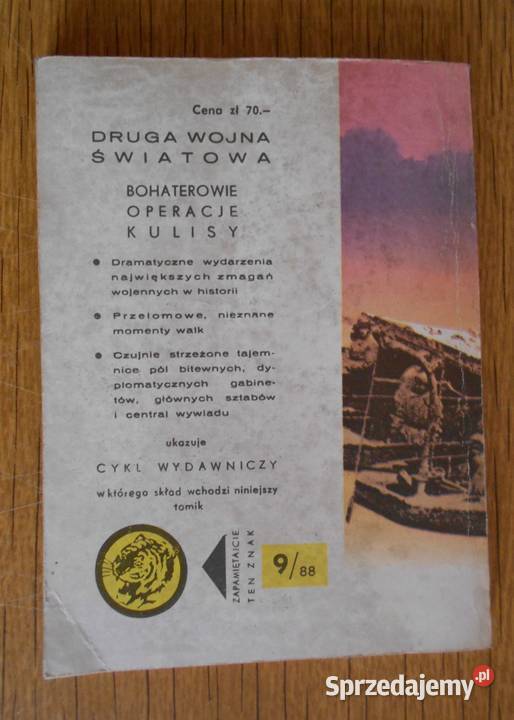 Żółty Tygrys Grot przecina Wisłę 988 historyczne Proza i poezja