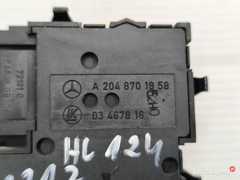 PANEL STEROWANIA FOTELA PRAWY EKLASA W212 Panele sterowania, przełączniki