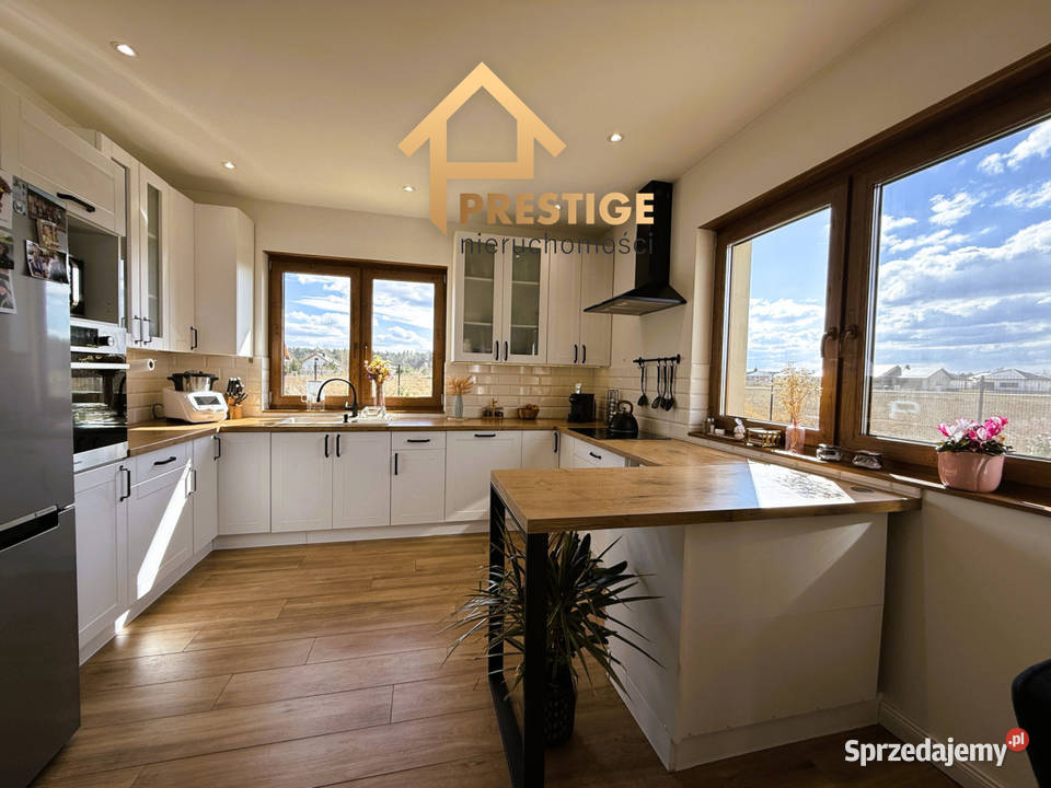 Parterowy dom wysoki standard na przedmieściach taras wielkopolskie Konin