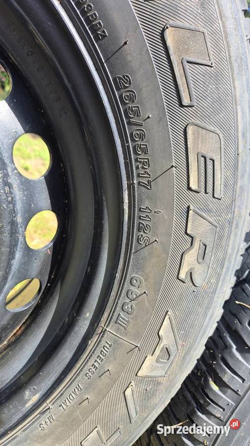 Opony felgi 17 26565r17 toyota hilux land Kurów sprzedam
