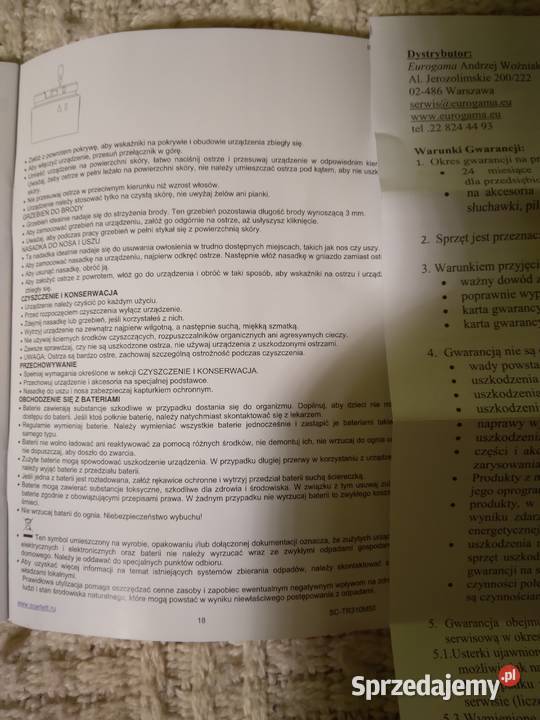 Golarka Trymer Przycinarka do Brody i Wąsów