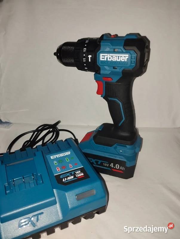 Wiertarkowkrętarka Erbauer G2 bateria 4Ah Nysa