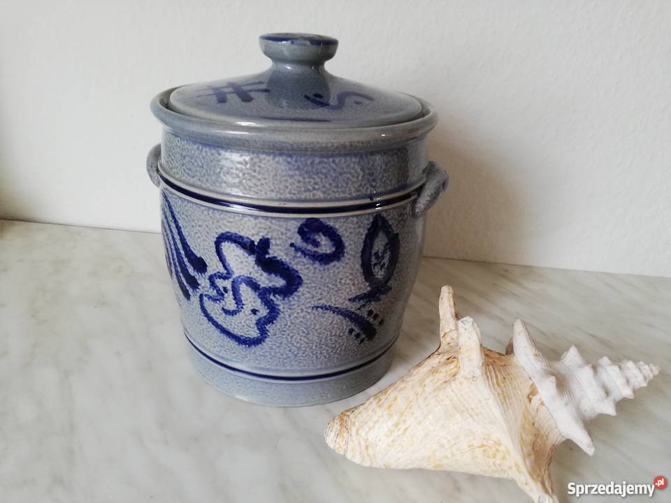 Ceramiczny sygnowany gar na kiszonki 35 litrowy Gorlice