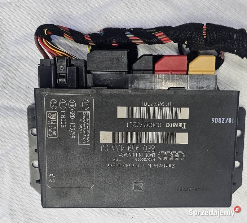 Moduł Komfortu Audi A4 B6 B7 8E0959433CJ Części samochodowe Łódź