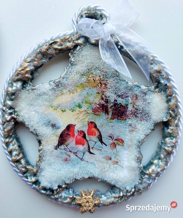 Ozdoba świąteczna wisząca rękodzieło Kraków