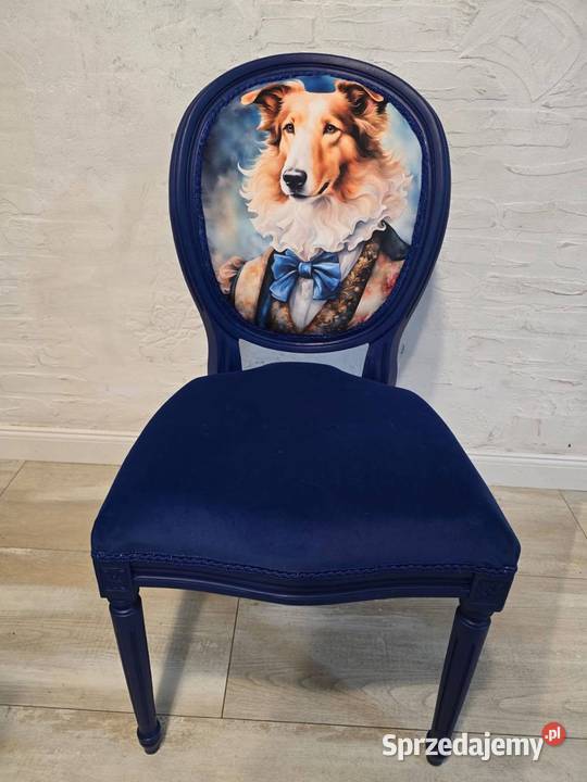 Krzesla stylizowane Motywem pięknych psów Szembekowo
