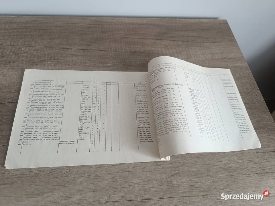 Wykaz 1 części zamiennych zestawu Unitra ZRK 534 podkarpackie Rzeszów sprzedam