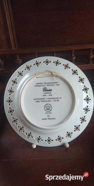Talerz Bing Grondahl Kopenhaga Denmark Porcelana i szkło Gdańsk