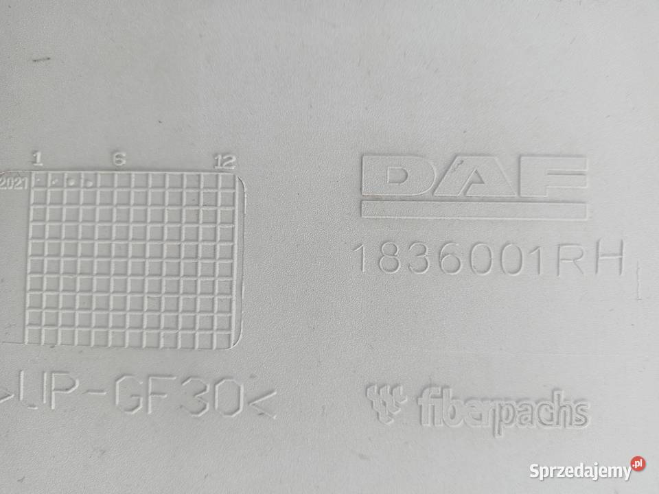 SPOILER DESKA KABINE DAF XF 106 EURO6 1836001 RH ciężarowe Sulechów