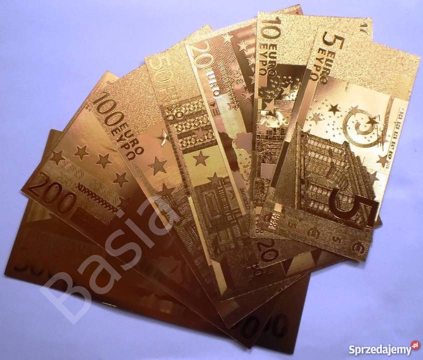 ZŁOTY BANKNOT DOLLAR 1 2 5 10 20 50 100 24 Karat Sosnowiec