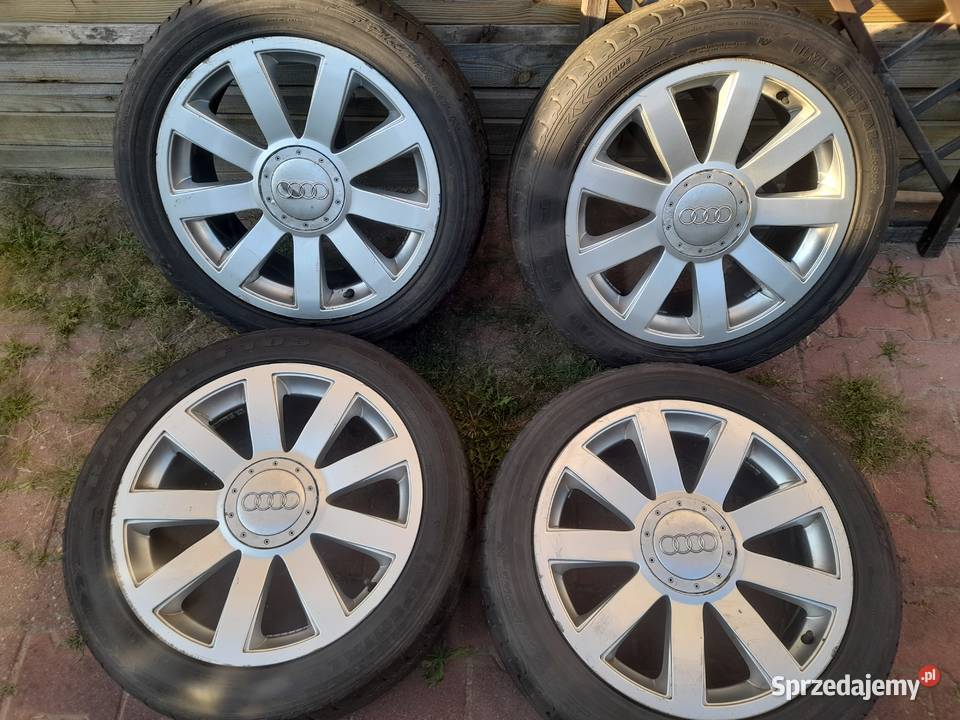 Oryginalne Felgi Audi Sline 18 5x112 8J A4 A6 A8 aluminiowe Samochodowe