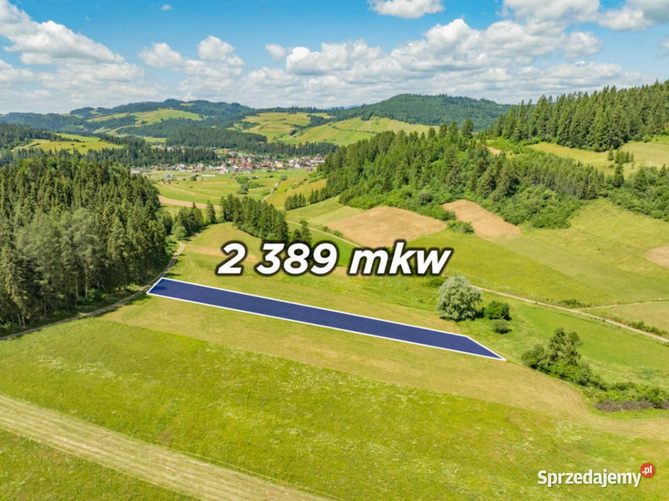 Działka w Niedzicy prywatna oaza ciszy 2389m2