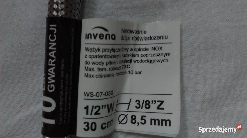 WĘŻYK przyłączeniowy 30 12W 38Z Invena NOWY Białystok