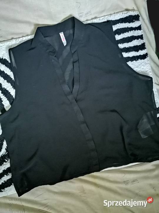 YORKER nowa bluzka koszula crop top mgiełka Xsm Bez wzoru Leszno