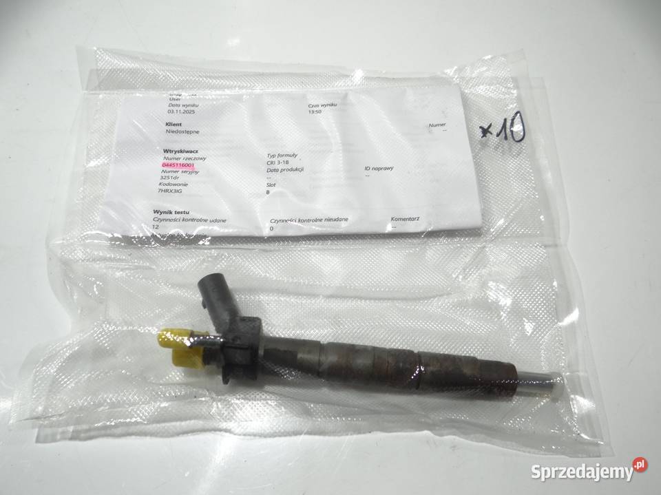 WTRYSKIWACZ BMW E60 E61 N47D20A 0445116001 osobowe Strzyżewice sprzedam