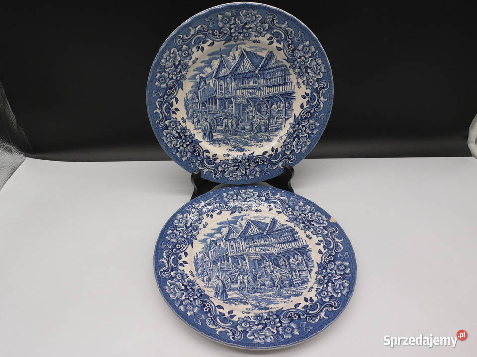 Angielskie dwa talerze Royal Tudor Ware 17th Raszków sprzedam