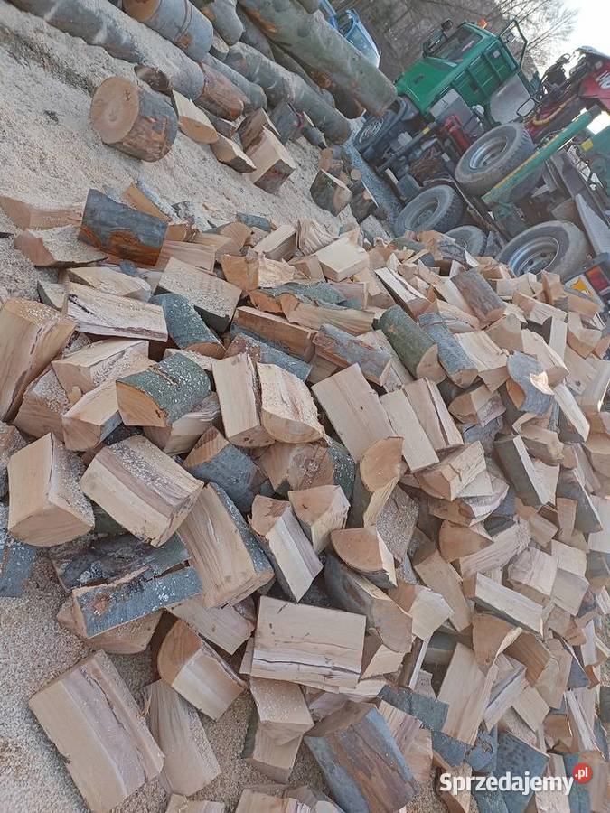 Drewno kominkowe bukowe rąbane 2530 Frysztak