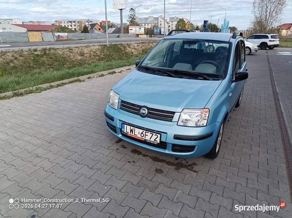Fiat panda 2 2005r 12 Ben wspomaganie klimatrnik niebieski Panda Włodawa