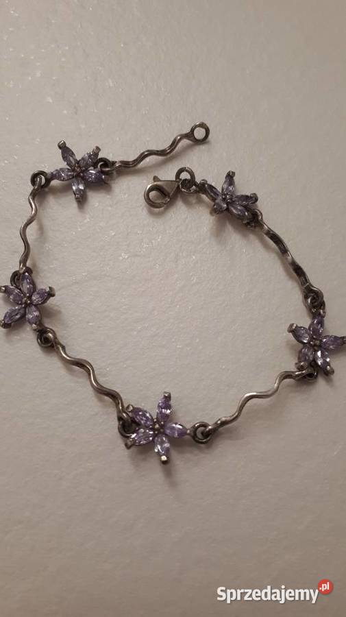 Bransoleta srebrna kwiatuszki Radom