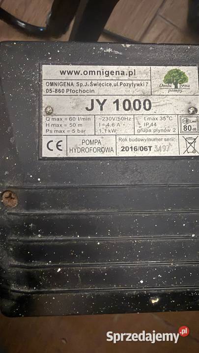 Pompa ssąca omnigena JY1000 Żyrardów