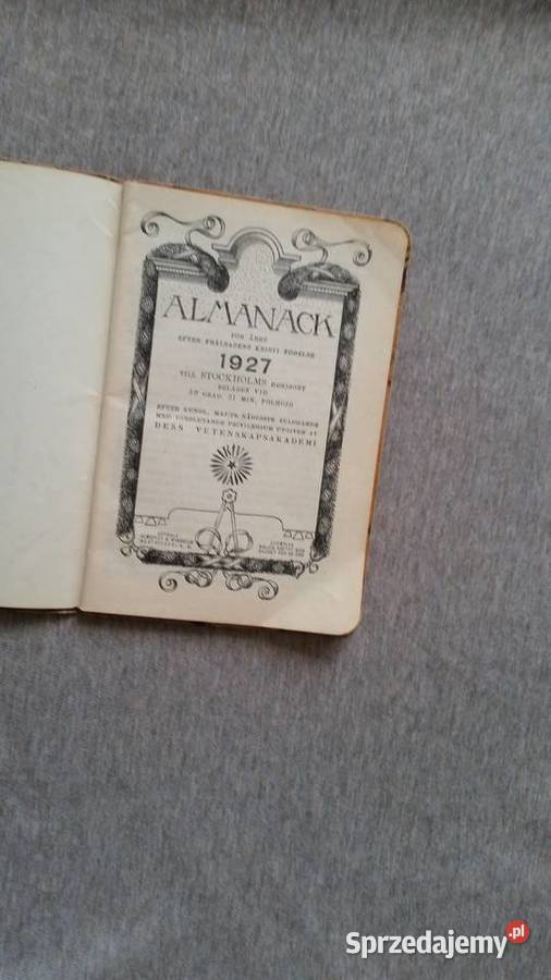 Rocznik Almanack 1927 till Stockholms horisont Puławy