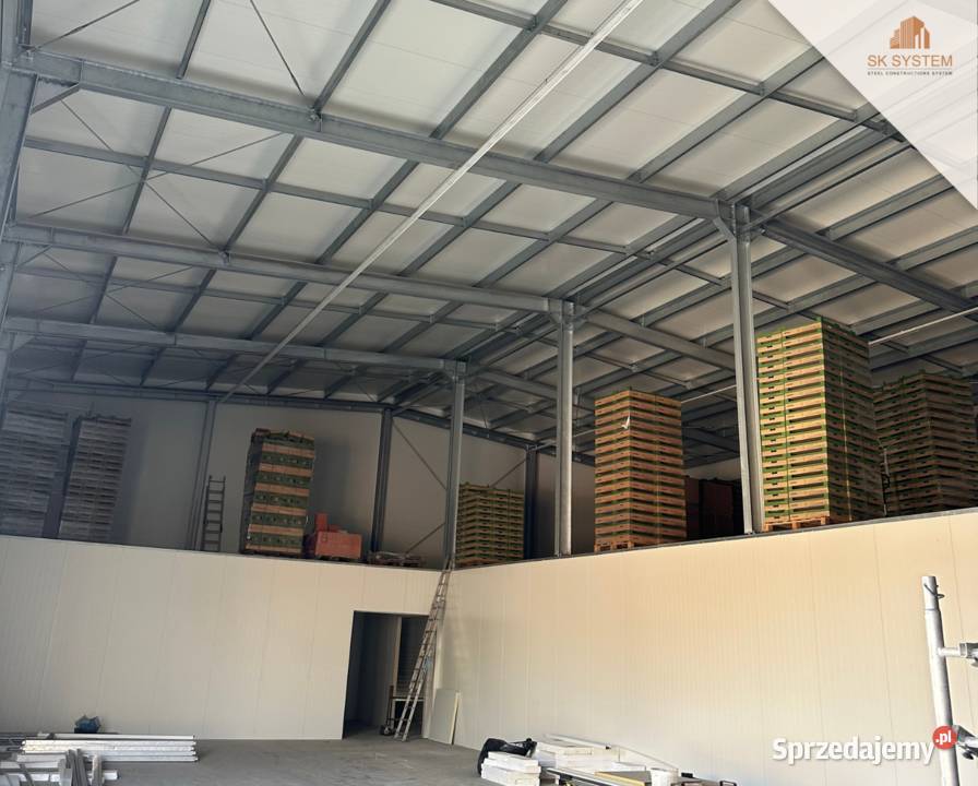 Hala 500 m2 stalowa magazyn warsztat płyta Sprzedaż Biskupice Ołoboczne sprzedam