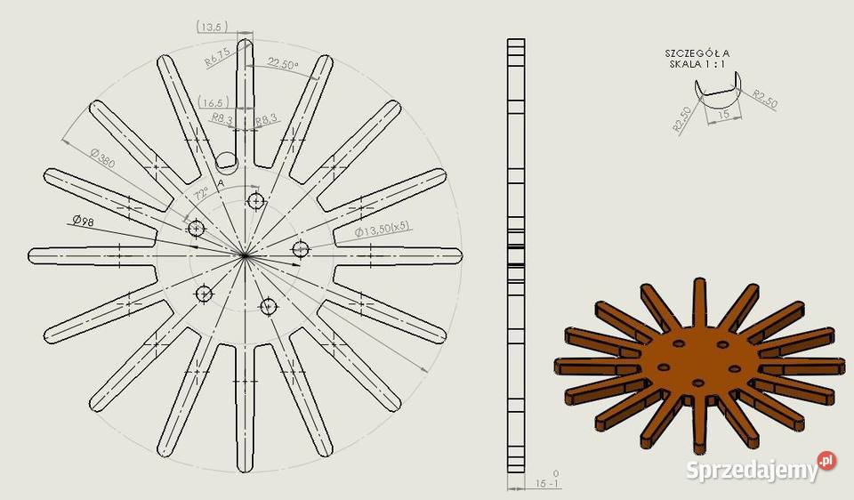 gwiazda gwiazdka gumowa z gumy pielnik eko do