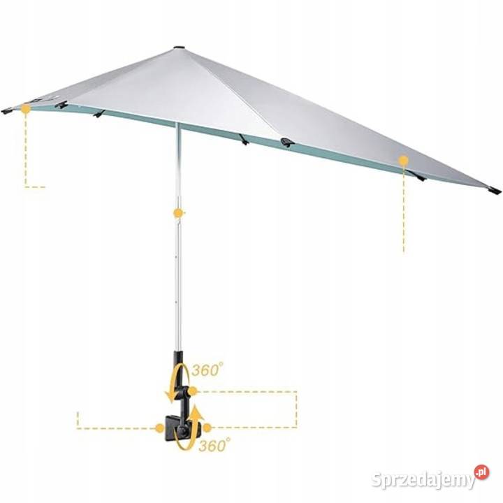 G4Free Parasol plażowy XL z klipsem UPF 50 biały Myszyniec sprzedam