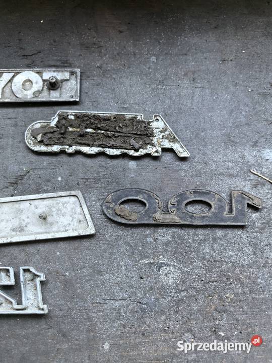 Zestaw znaczków 125p 126p metalowe Pozostałe Mościska
