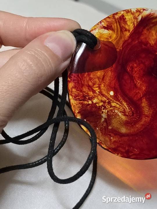 Naszyjnik Bursztyn z żywicy epoksydowej Rzeszów