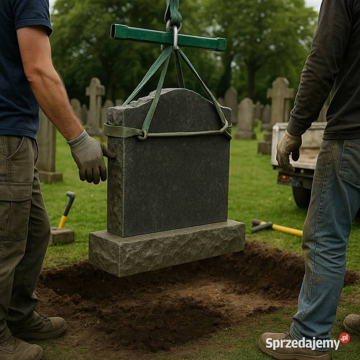 Wymiana płyty uszkodzonego pomnika tablicy