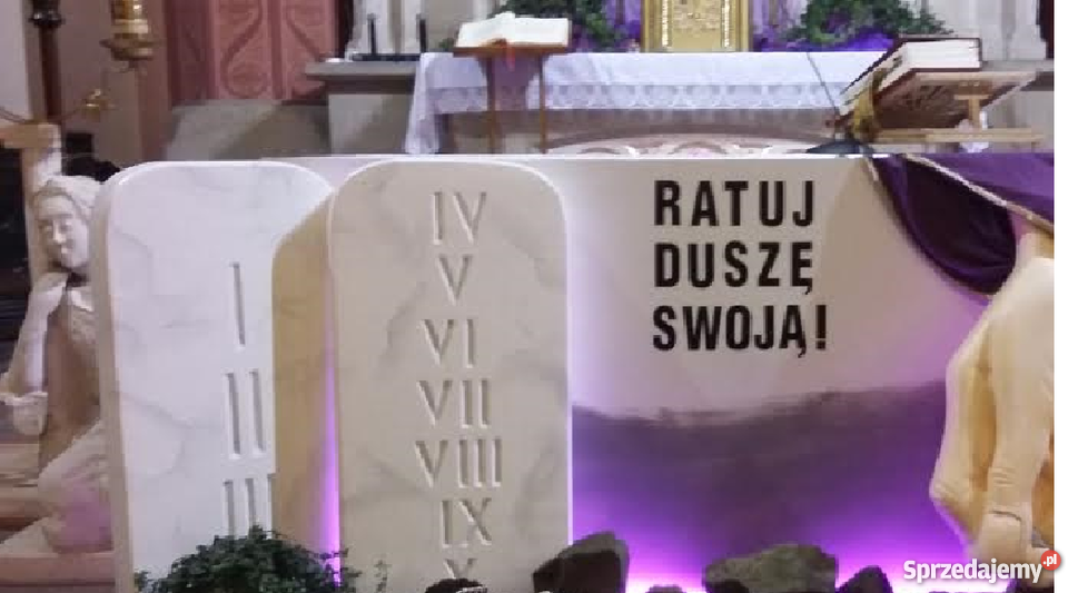 Tablice przykazan dłoń dekoracja wielkopostna Dobrzyca sprzedam