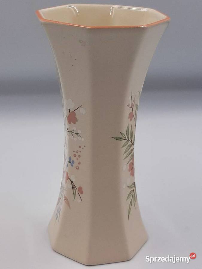 Piękny porcelanowy wazon sygnowany angielski kujawsko-pomorskie Inowrocław