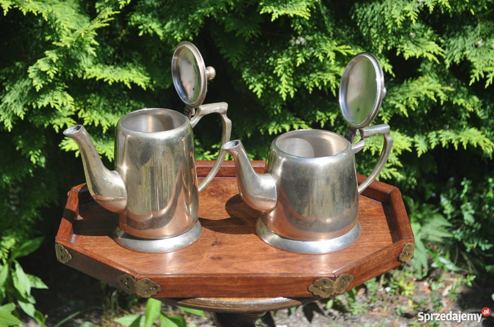 Mosiężny serwis do kawy i herbaty styl Art Deco mazowieckie