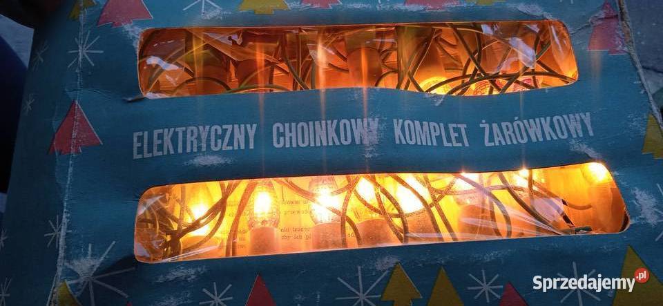 żarówkowe lampki choinkowe elektryczne stare Bydgoszcz sprzedam