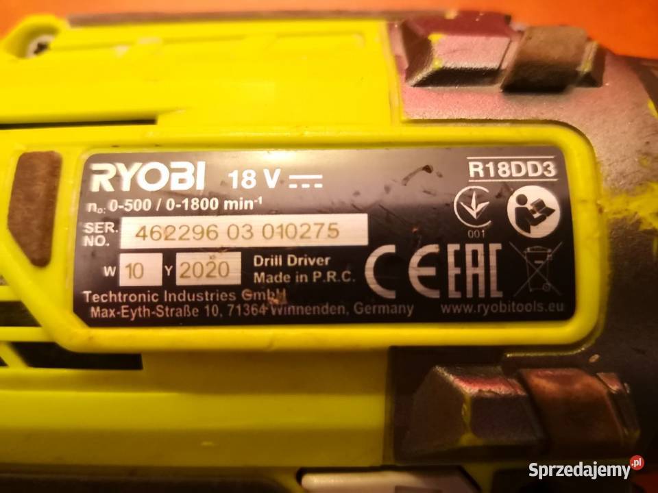 Wkrętarka RYOBI R18DD3 zestaw Wrocław