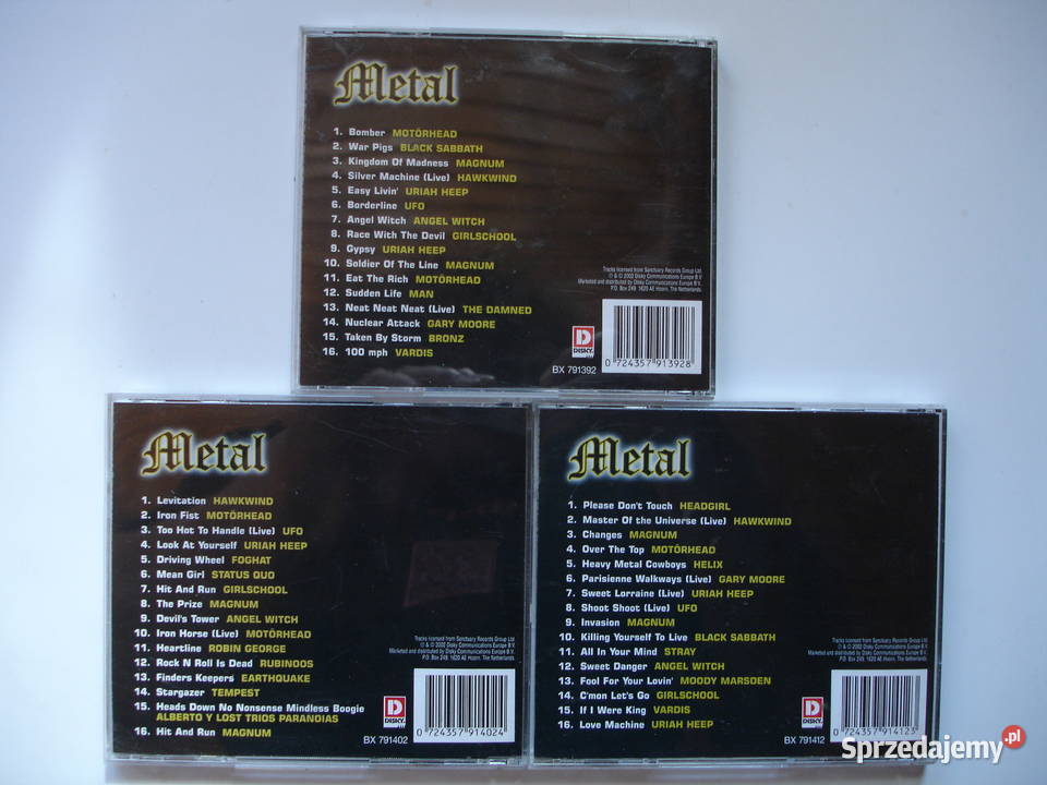METAL 3 płyty CD lubuskie Zielona Góra
