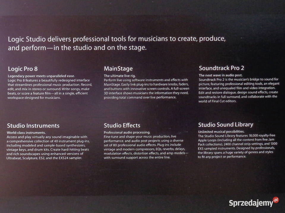 Apple Logic Studio Brzeg