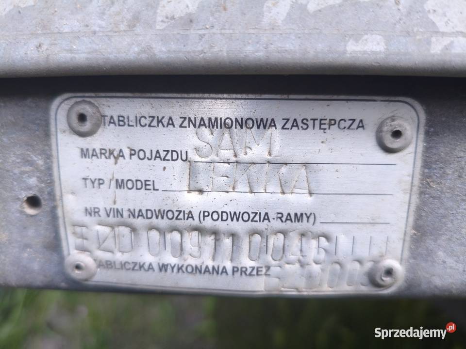 przyczepa samochodowa leka Rok produkcji 2011 Uniejów