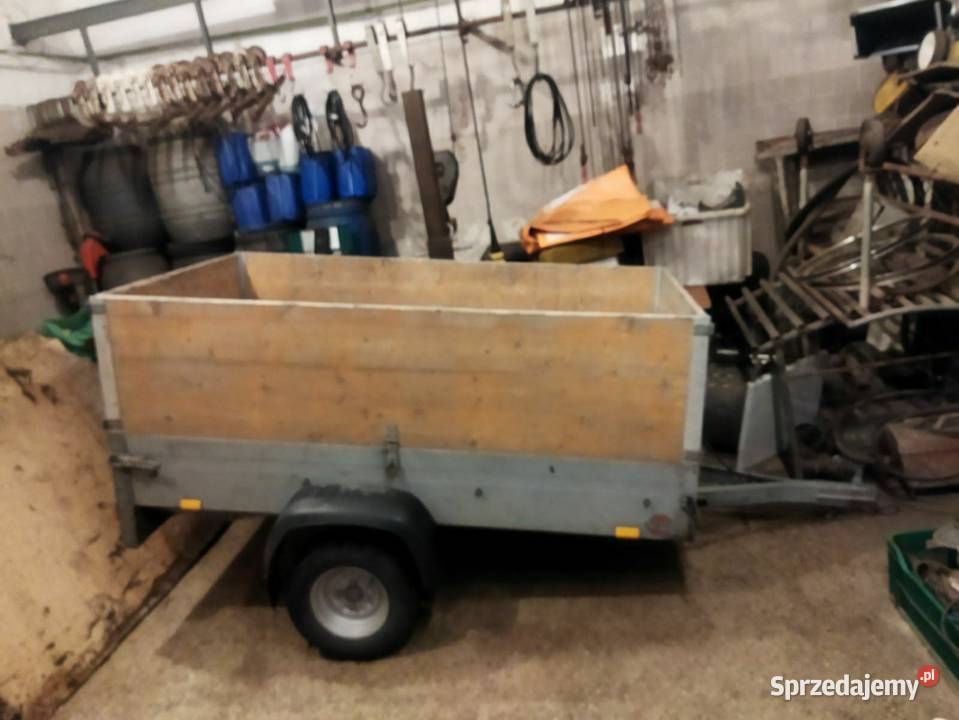 Niemiecka przyczepka samochodowa 750 STEMA Piotrków Trybunalski sprzedam