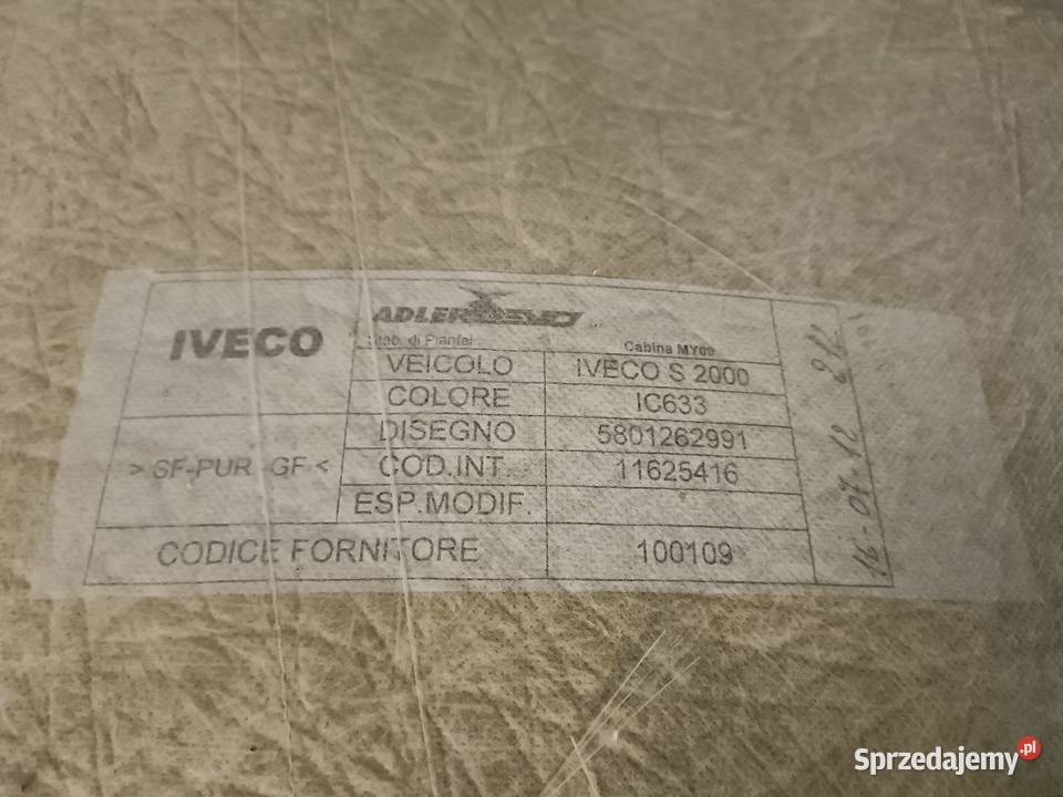 Podsufitówka IVECO Daily IV V 0614 5801262991 Racibórz sprzedam