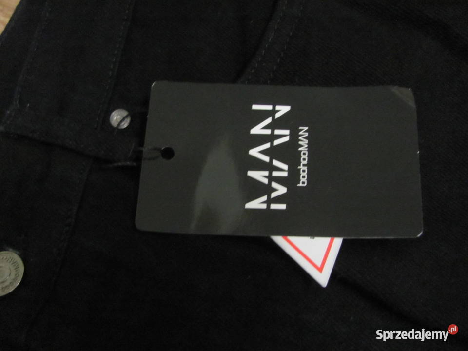BooHoo MAN WYSOKIE SZTYWNE DŻINSY SLIM FIT r 34 Rozmiar XL Zamość