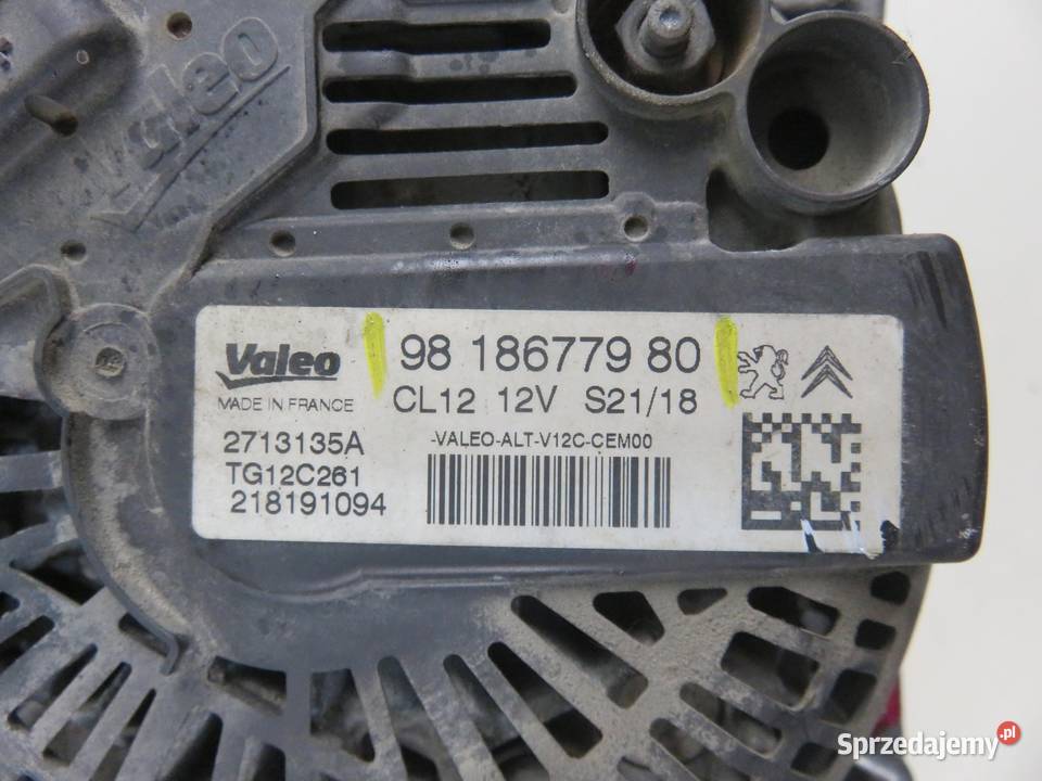 ALTERNATOR CITROEN C4 CACTUS 12 THP 110 osobowe
