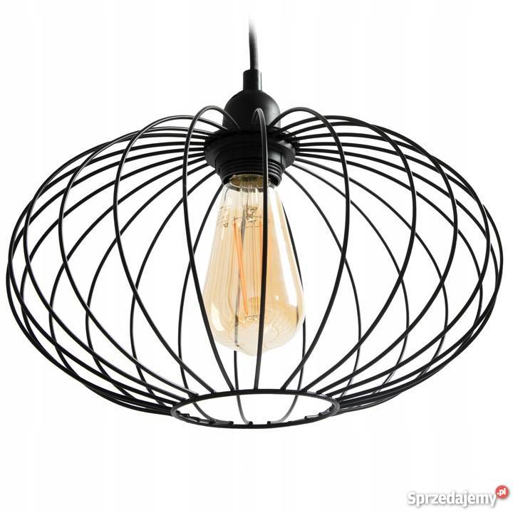 Lampa sufiotwa wisząca LOFT Retro czarna black Białystok