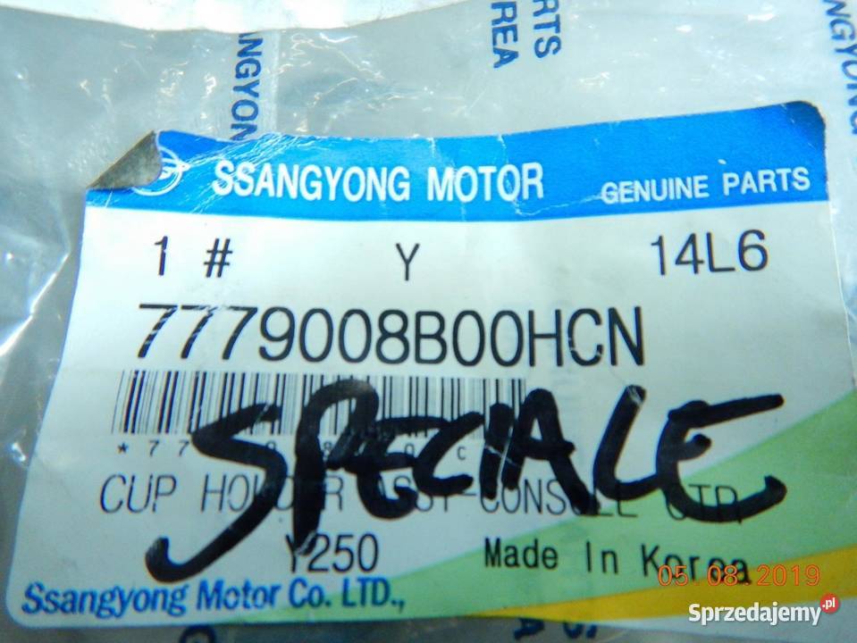 UCHWYT NA KUBEK SSANGYONG REXTON 0612 NOWY ASO sprzedam