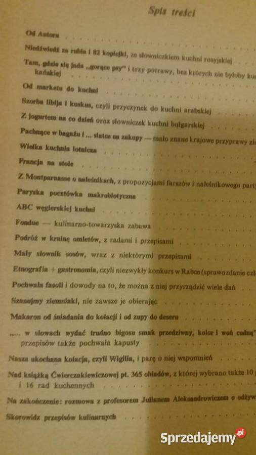 Podróże kulinarne Kalkowskiego zdrowe przepisy Antykwariat Warszawa