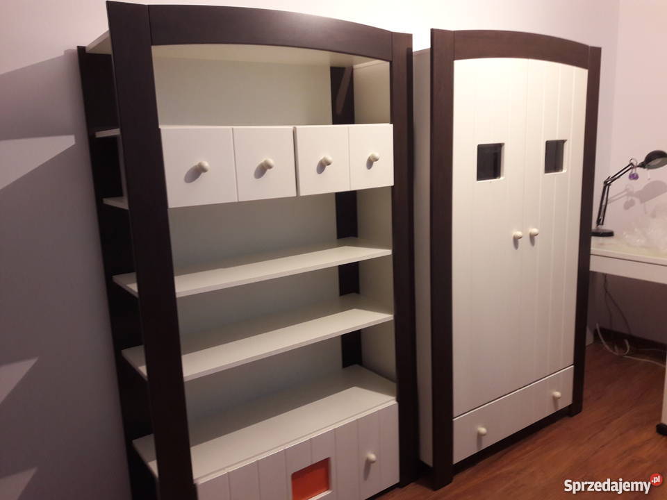 Meble dziecka szafa i regał Bellamy Huby orzech Warszawa