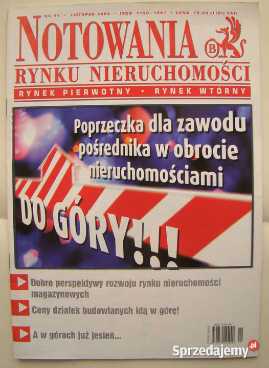 Notowania Rynku Nieruchomości 42004 Limanowa sprzedam